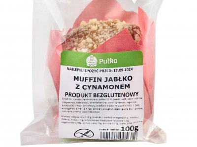 BEZGLUTENOWY Muffin Jabłko z Cynamonem 100 g
